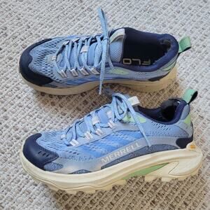 Merrell Womens 7.5 FloatPro Sneakers Blue Running Athletic Shoes